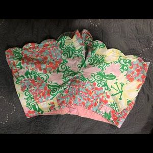 Lilly Pulitzer Scalloped Shorts size 12